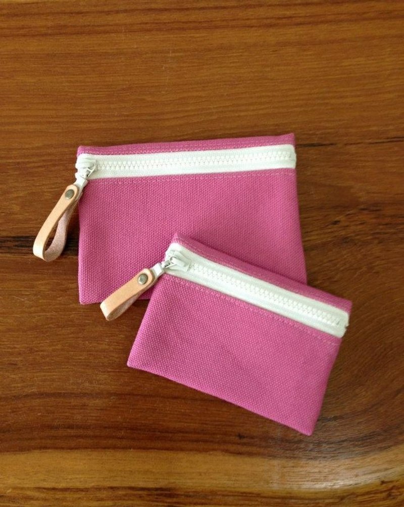 缤纷拉链收纳袋组-粉红 - 零钱包 - 其他材质 粉红色