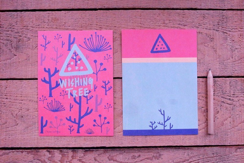 wishing tree 幸运树 明信片 - 卡片/明信片 - 纸 红色