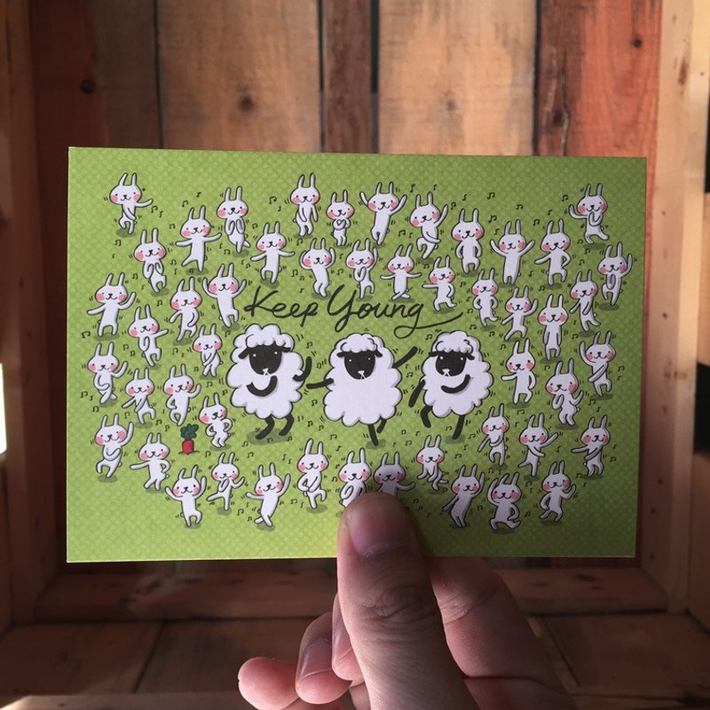 设计明信片｜Keep young - 卡片/明信片 - 纸 多色