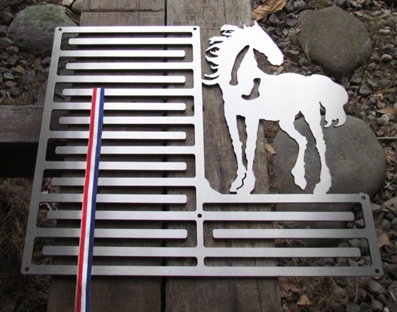 勇脚马奖牌架　比赛勋章架　奖牌收纳　奖牌悬挂架　马拉松　单车铁人路跑 - 摆饰 - 其他材质 银色