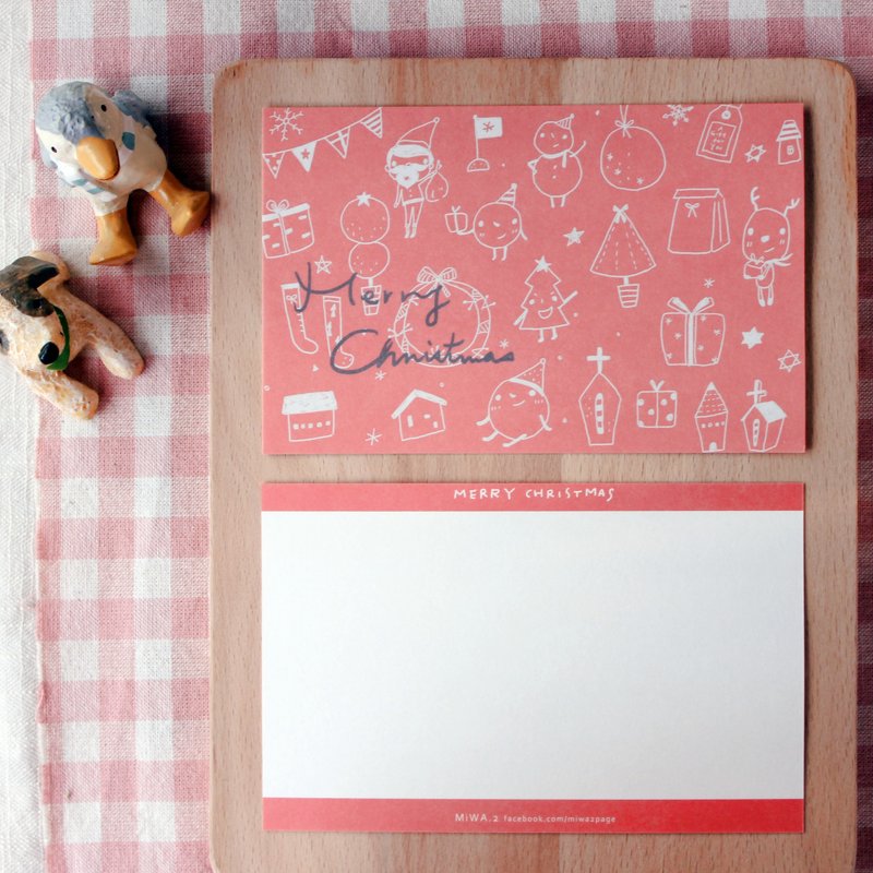 圣诞节 打包我满满的圣诞祝福--圣诞卡 明信片 - 卡片/明信片 - 纸 红色