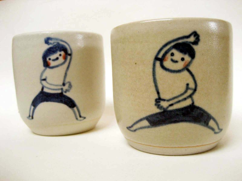 健康杯杯 - 茶具/茶杯 - 其他材质 卡其色