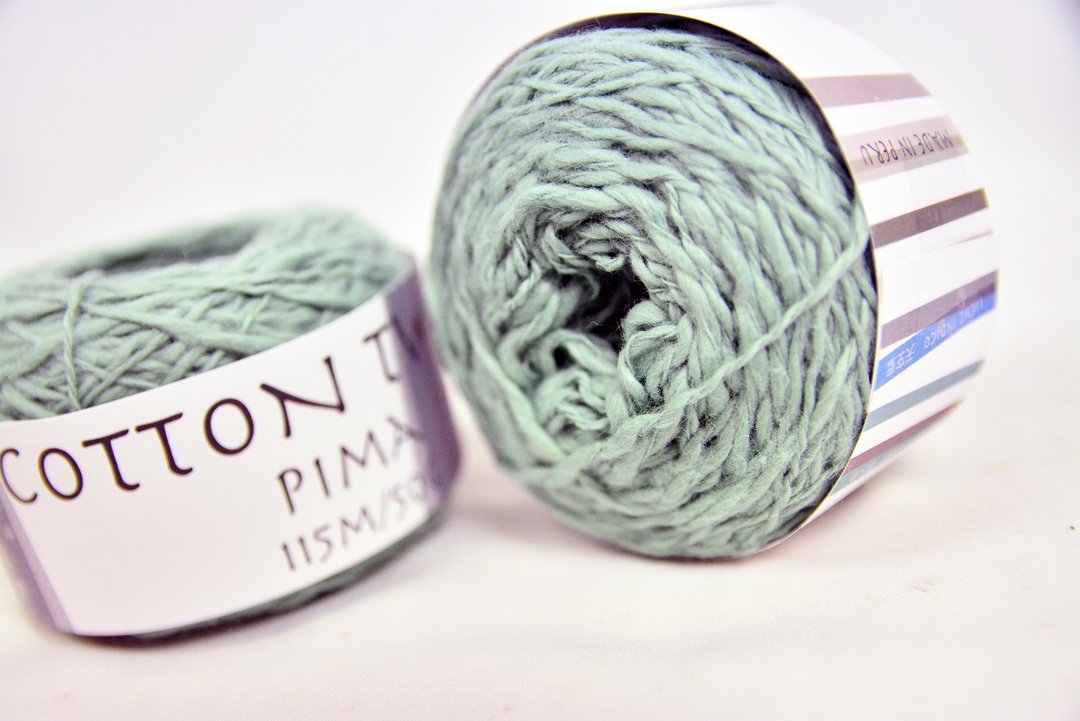 Pima Organic Yarn 手捻有机棉线＿湖水绿＿公平贸易 - 编织/刺绣/羊毛毡/裁缝 - 棉 绿色