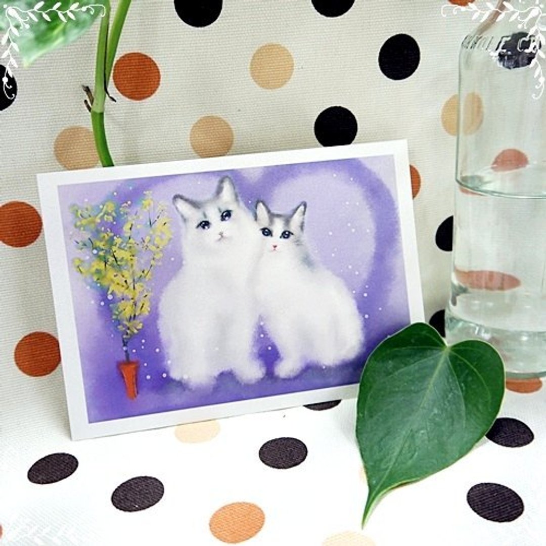 大卫画猫_精选明信片(二)只想赖着你(一套六张) - 卡片/明信片 - 纸 