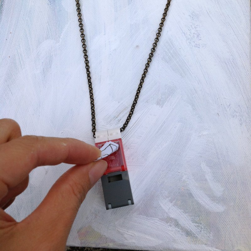 LEGO积木项链∞属于你的小信箱 - 项链 - 塑料 红色