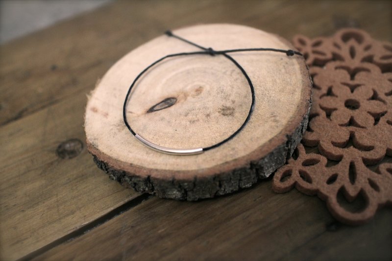 925纯银系列＿连连看＿（材料更动） - 手链/手环 - 其他金属 黑色