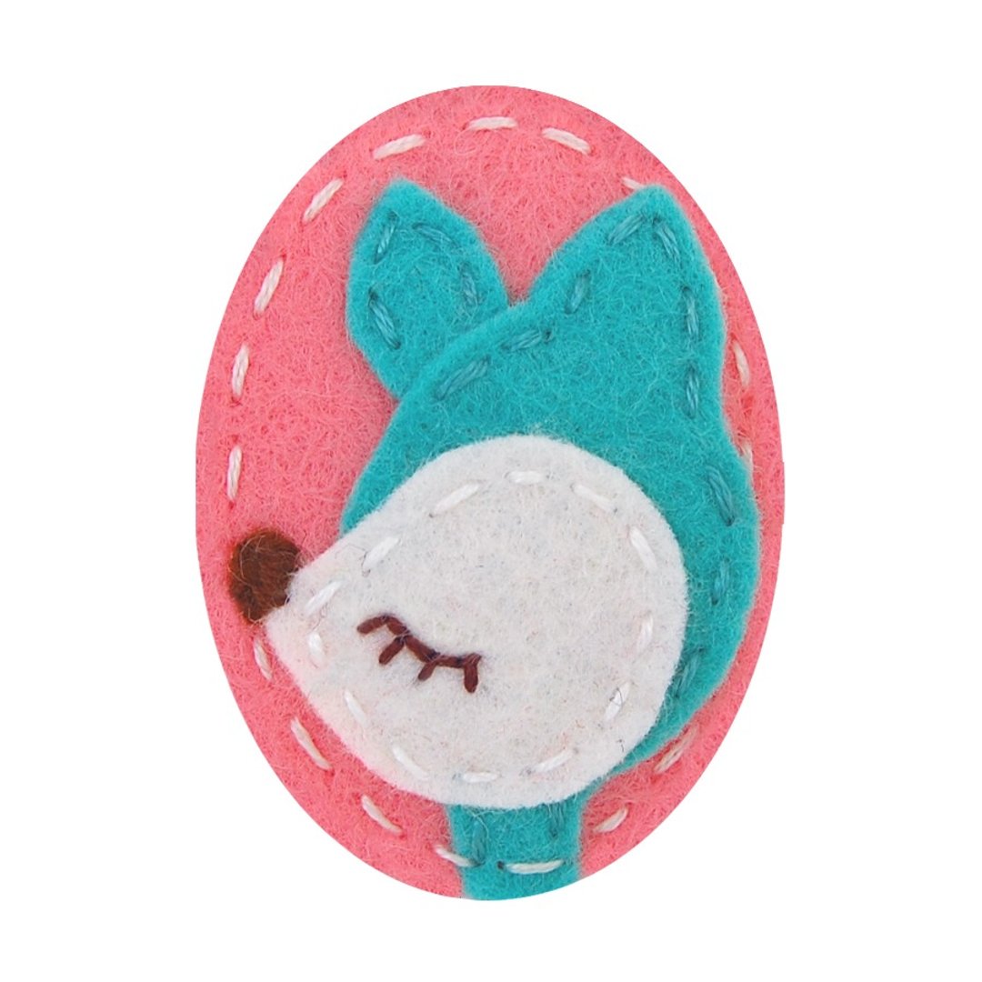 Giddy Giddy - Big Girl Classic 手工经典款 Teal deer - 发饰 - 羊毛 绿色