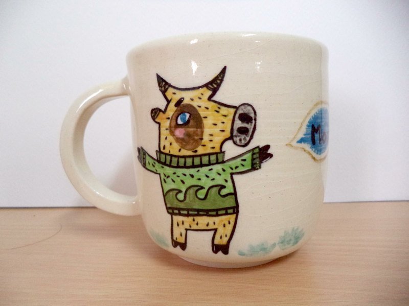 哞哞的牛奶马克杯 - 咖啡杯/马克杯 - 其他材质 多色