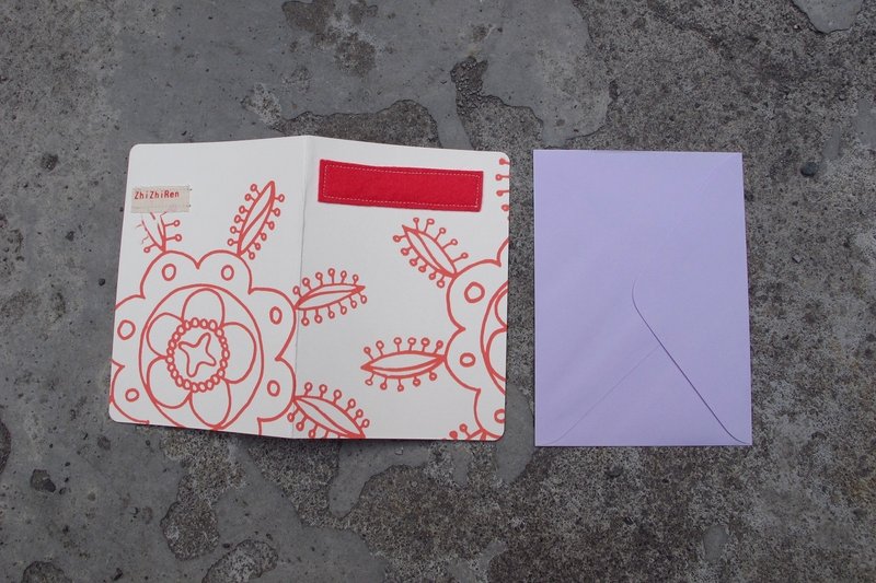 【ZhiZhiRen】 织织卡片/万用卡 - 红 - 卡片/明信片 - 纸 红色