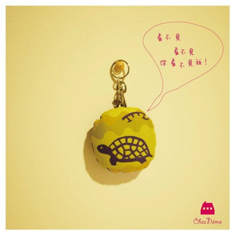 绿森林动物园之钥匙圈-no.10-◆◇◆神隐乌龟(紫色的)◆◇◆ - 吊饰 - 其他材质 
