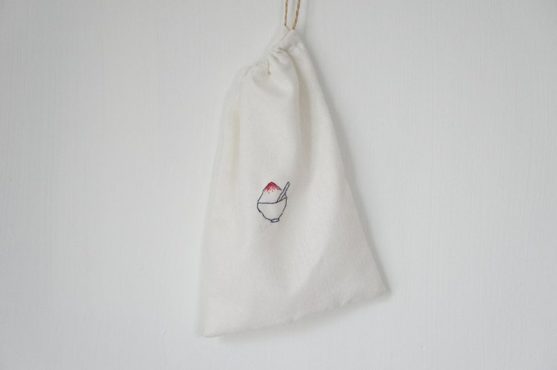 你的袋子 - 刺绣束口袋/挫冰 - 其他 - 其他材质 白色
