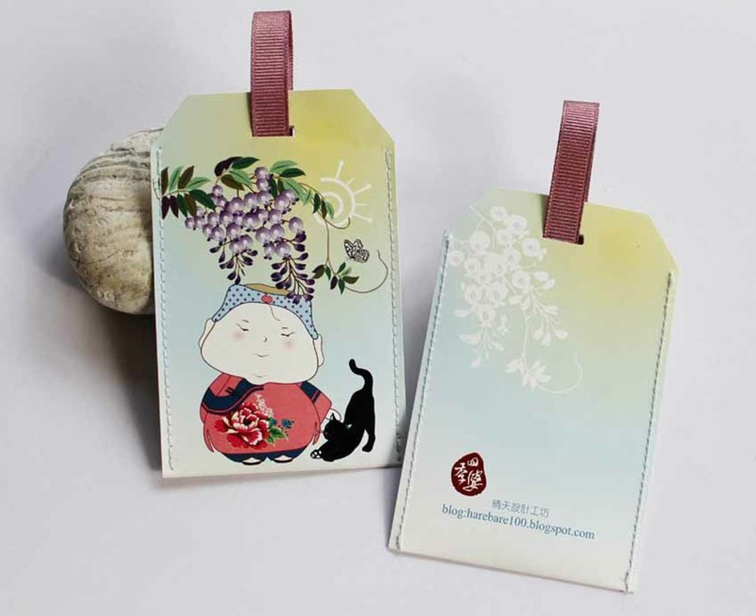 储值卡套:四季婆系列-紫藤 - 证件套/卡套 - 纸 紫色