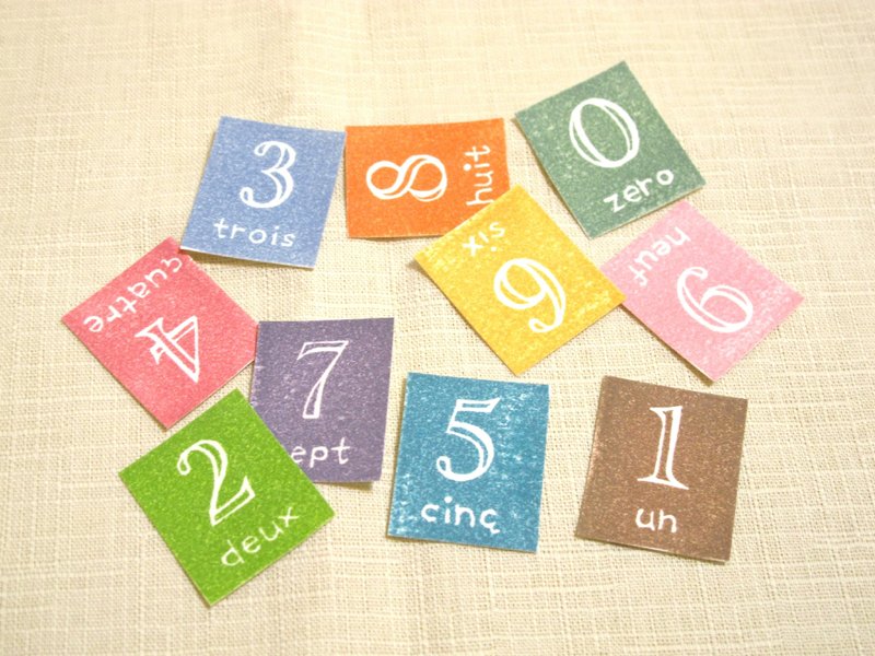 【现货商品】手工贴纸包-复古数字邮票 - 贴纸 - 纸 