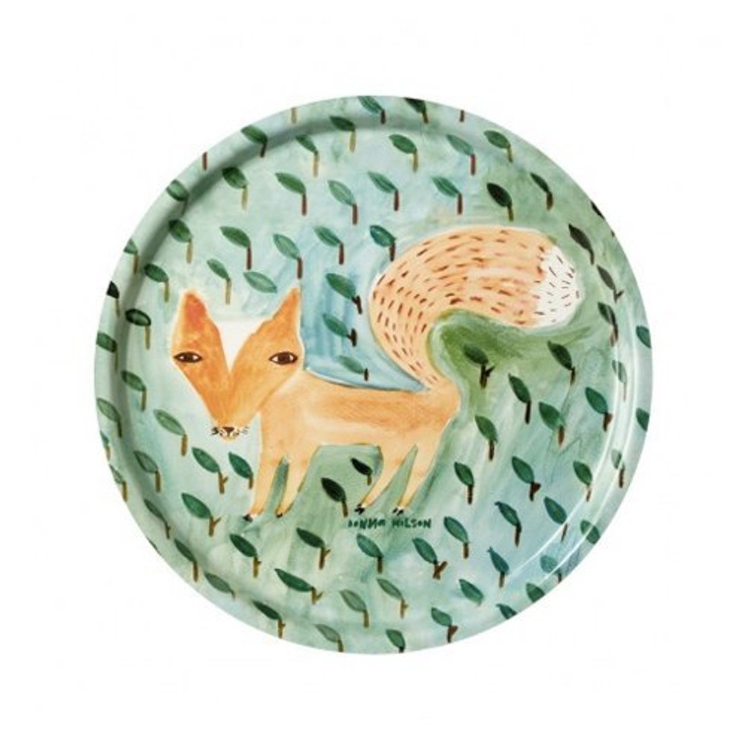 FOX IN THE LEAVES 限量手绘餐盘 | WOOW COLLECTION - 浅碟/小碟子 - 塑料 