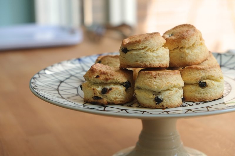 蓝莓司康 (4个) - 蛋糕/甜点 - 新鲜食材 紫色