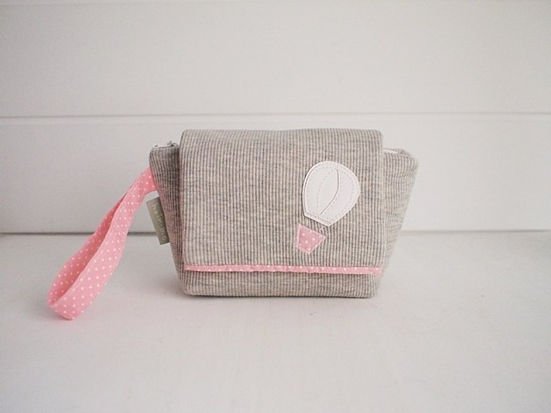 hairmo。热气球船型相机袋/手提袋/化妆包 - 相机包/相机袋 - 其他材质 粉红色