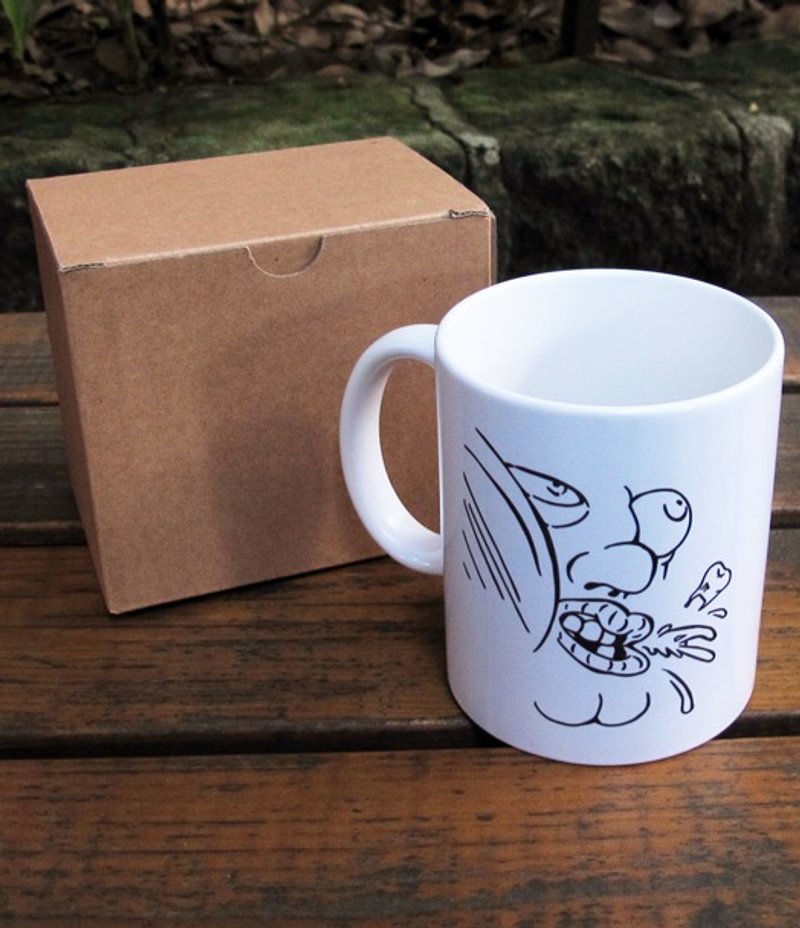 【Mapus】想揍就揍杯 - 咖啡杯/马克杯 - 瓷 白色