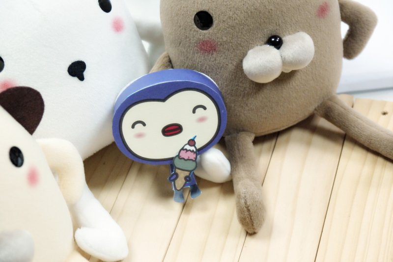 Bucute动物纸公仔/手作礼物/亲子创作 - 卡片/明信片 - 纸 多色