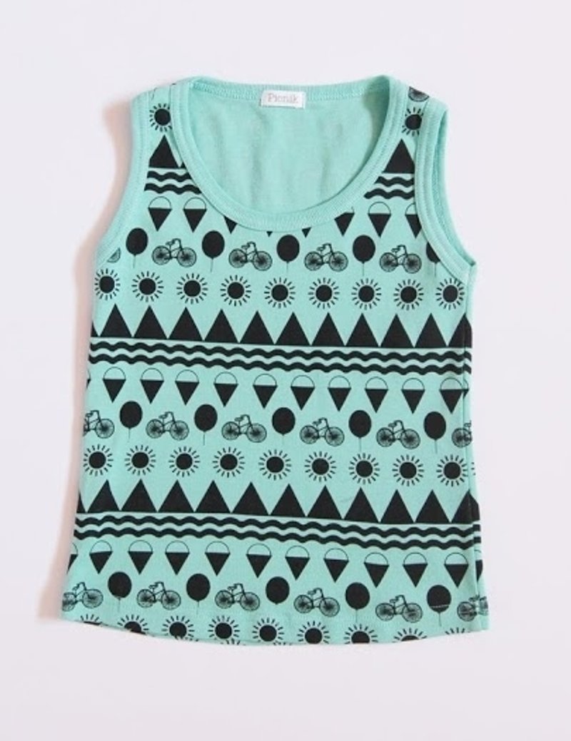 2014 春夏 Picnik 满板阳光&脚踏车 背心 - 其他 - 棉．麻 绿色