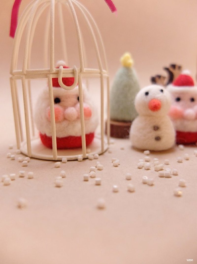 [圣诞] 疗愈系羊毛毡圣诞老人笔套 - 其他 - 羊毛 红色