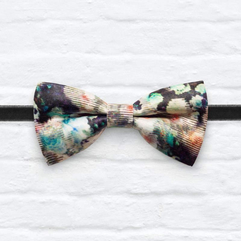 Style 0068 蒙蒙绿的花 印花 系列 领结 - 颈链 - 其他材质 绿色