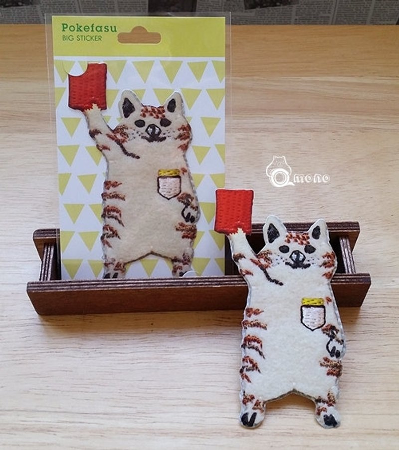 Marks Pokefasu PVC大贴纸 (POK-ST3-YE 裁判猫) - 贴纸 - 纸 黄色