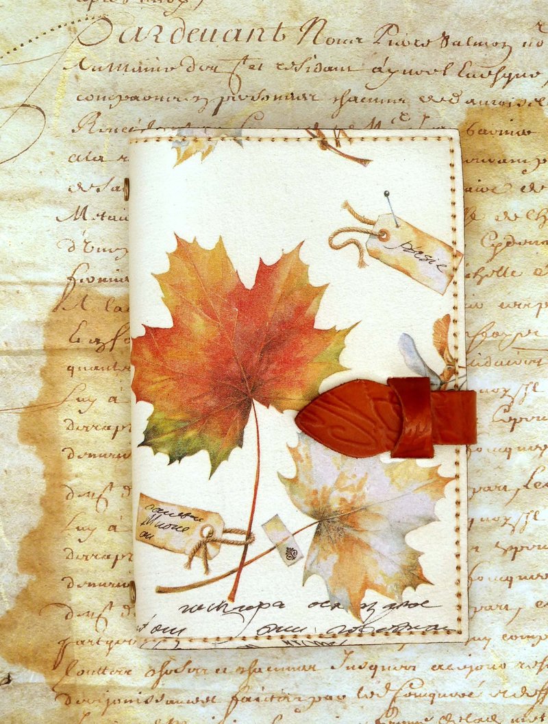 秋天 真皮活页夹可拆万用手册/笔记本/手帐 - 笔记本/手帐 - 真皮 