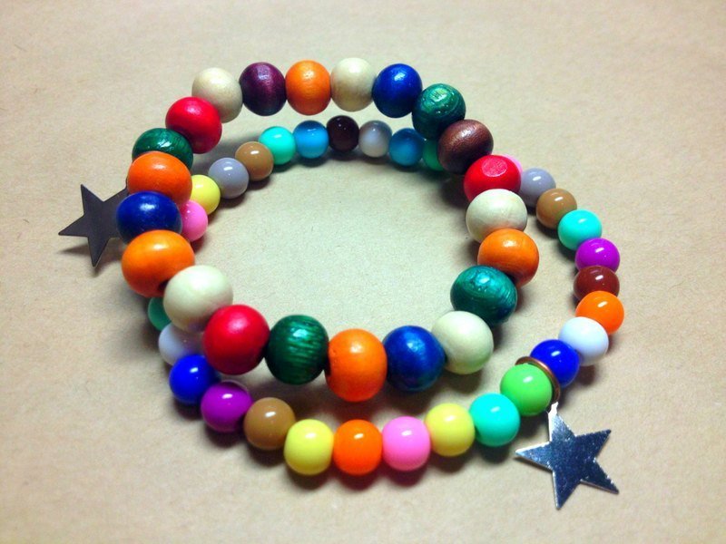 好心情跟着我 - 手链/手环 - 其他材质 多色