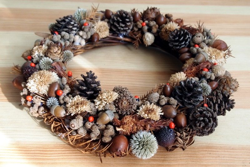 《手作杂货花圈》限量1个 - 摆饰 - 植物．花 咖啡色