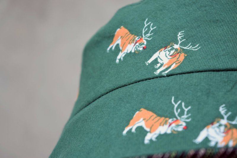 肉脚手作_双面麋鹿狗狗渔夫帽_Bah Kha - 帽子 - 其他材质 绿色