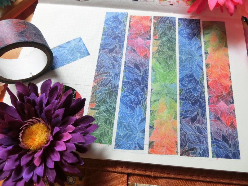 森森秀原创纸胶带morimorishow-非花 - 纸胶带 - 纸 多色