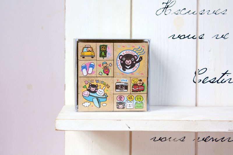 台湾旅行印章组-好行篇 - 印章/印台 - 其他材质 