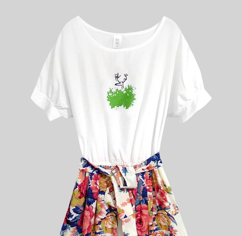 【最后一件】有时隐藏是希望被发现／散步花朵洋装 - 洋装/连衣裙 - 其他材质 多色