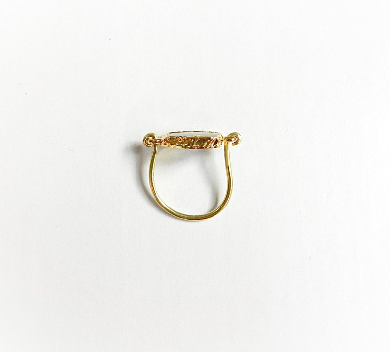 the st.  【 unique 】拉长石包金平衡戒  给她的独一无二 - 戒指 - 宝石 灰色