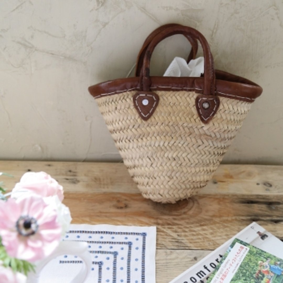 provence 迷你经典小藤篮 - 手提包/手提袋 - 植物．花 咖啡色