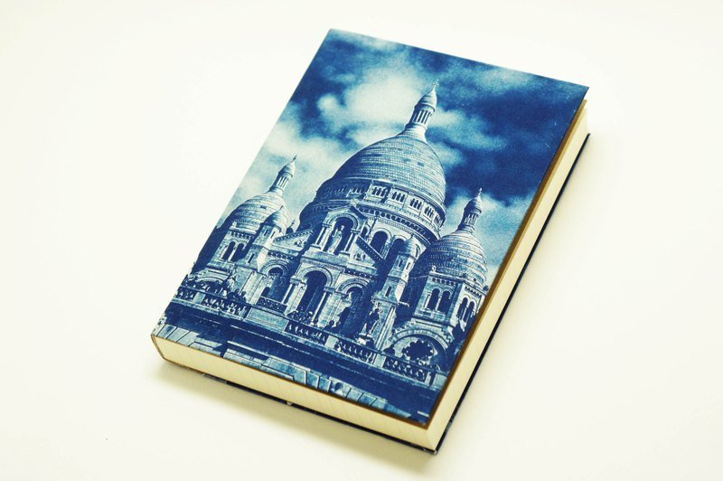 手工蓝晒笔记本 - 圣心圣殿 - 笔记本/手帐 - 纸 蓝色