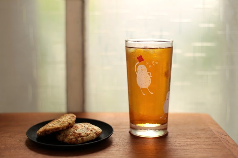 好事花生。水杯 - 茶具/茶杯 - 玻璃 红色