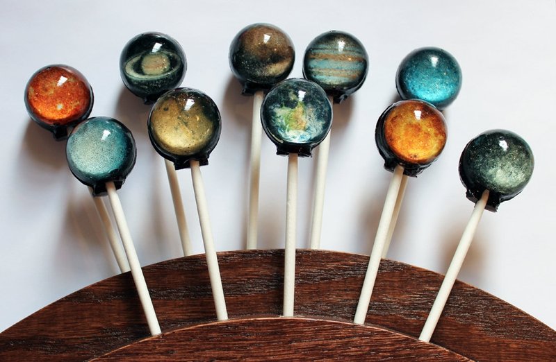 Vintage Confections Planet Lollipop 星球棒棒糖 - 零食/点心 - 新鲜食材 多色