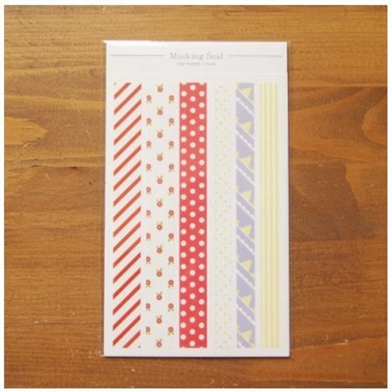 Masking 花边纸贴纸组(2入)-02 Flag,E2D94302 - 贴纸 - 纸 多色