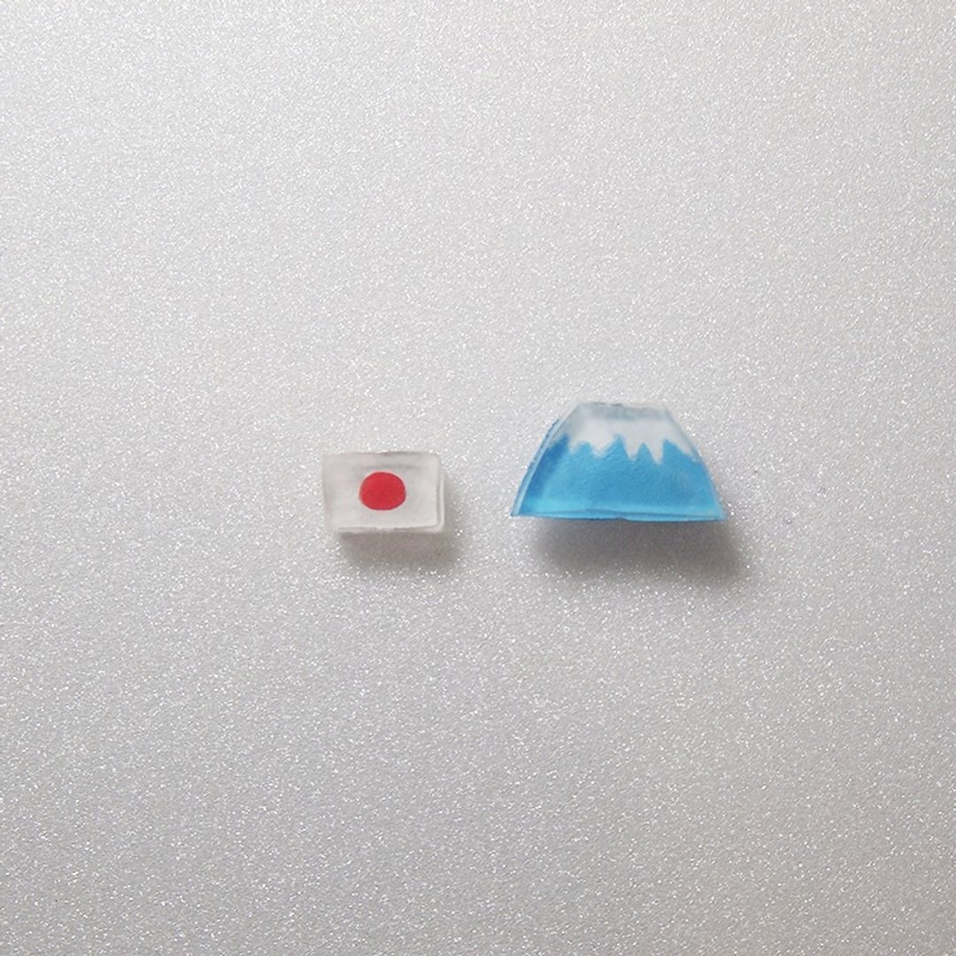 日本富士山手作不过敏耳环（可改夹式） - 耳环/耳夹 - 塑料 多色