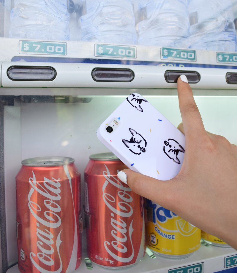 德国狼狗 iPhone HTC手机壳 定制型号 刻字 Sony Samsung保护套 简约 狗手机壳 宠物手机壳 可爱动物 插画 质感 交换礼物 生日礼物   - 手机壳/手机套 - 塑料 白色