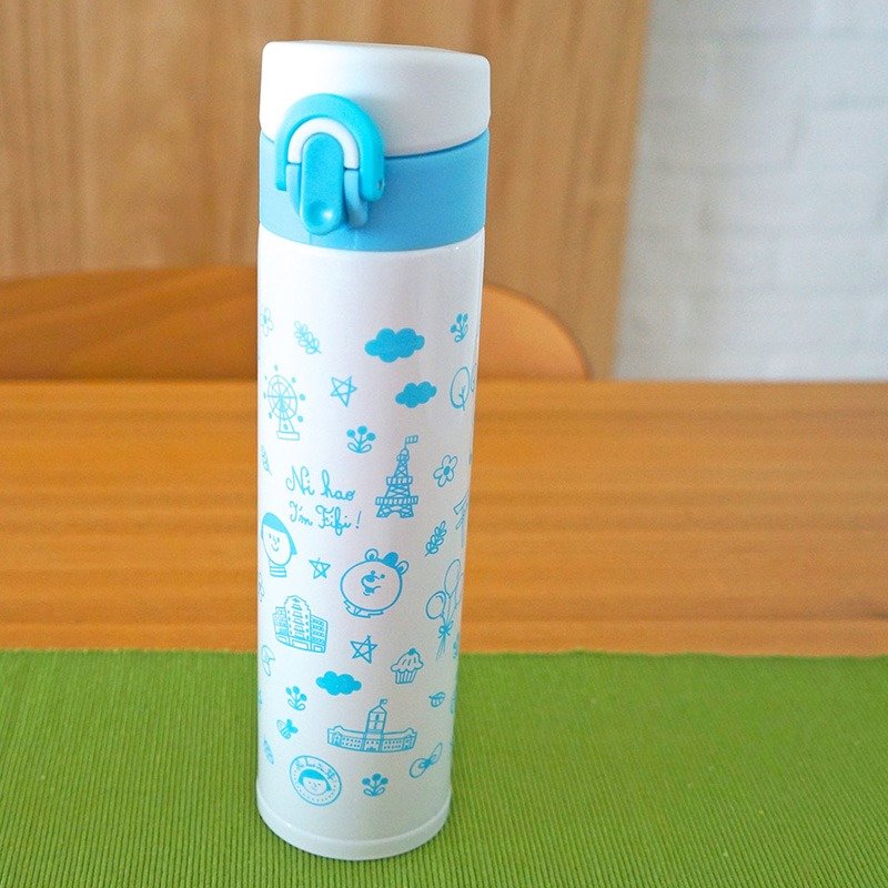 FiFi轻巧保温瓶-城市旅游(白) - 随行杯提袋/水壶袋 - 其他金属 白色