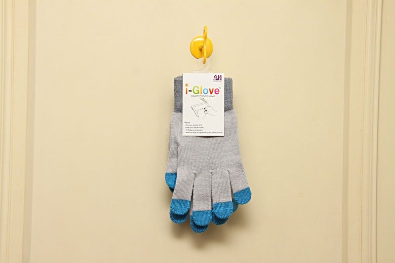 【i-Glove】 Multi-touch 五指皆可以触控电容式萤幕触控手套-浅灰色 - 手套 - 其他材质 灰色