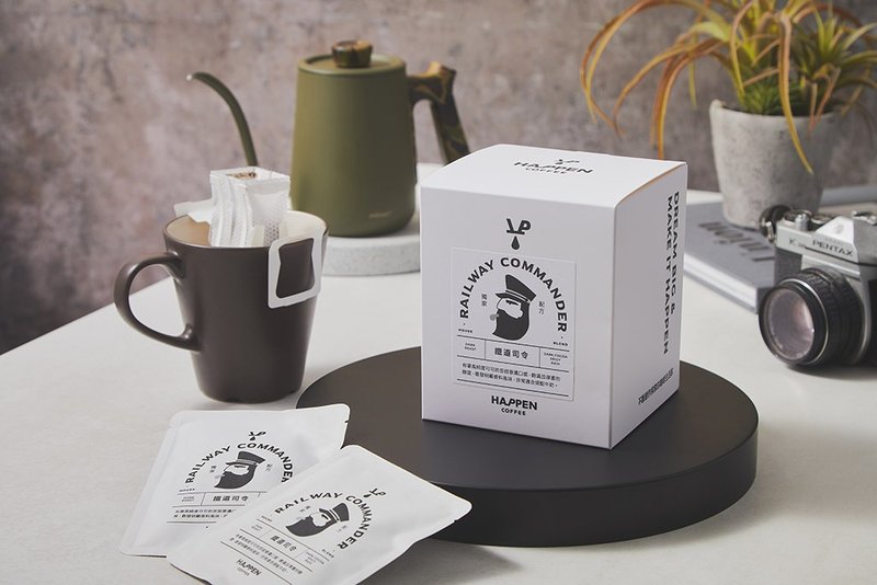 独家配方 铁道司令 | 深焙 | 挂耳10入盒 - 咖啡 - 新鲜食材 黑色