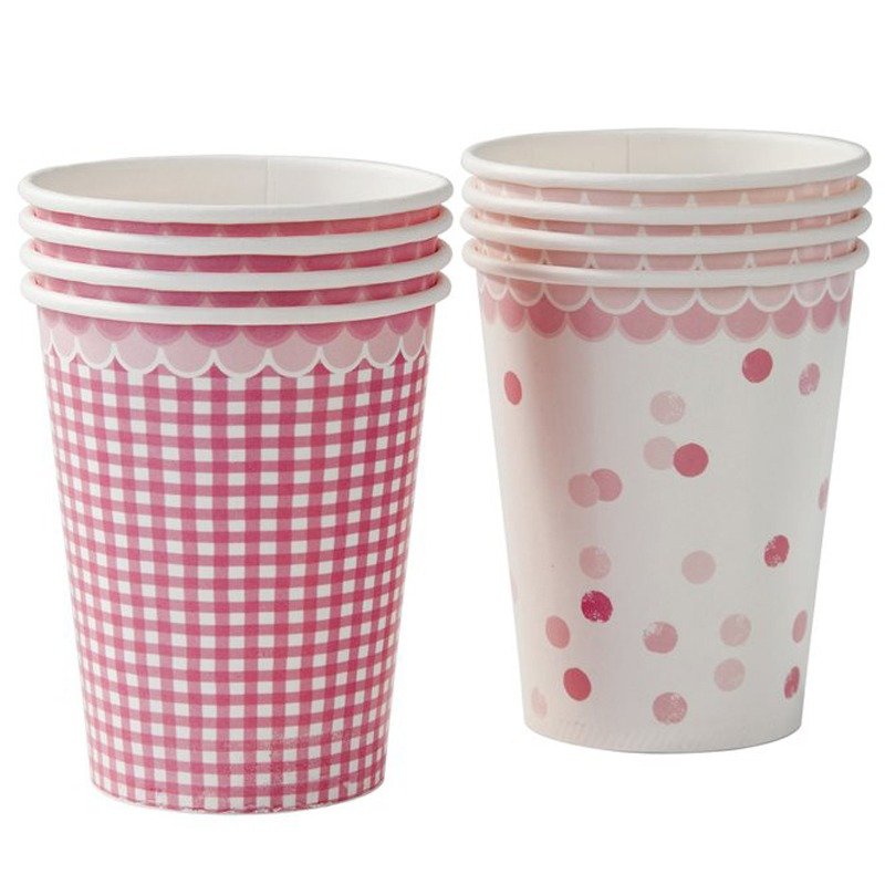 粉嫩情怀 纸杯 英国Talking Tables派对用品 - 茶具/茶杯 - 纸 粉红色