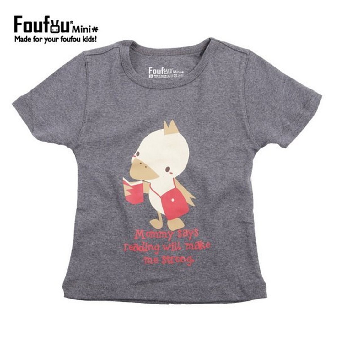《Foufou》--Mini Foufou--2012小孩Tee--好好读书(深灰)-三段尺码 - 其他 - 棉 