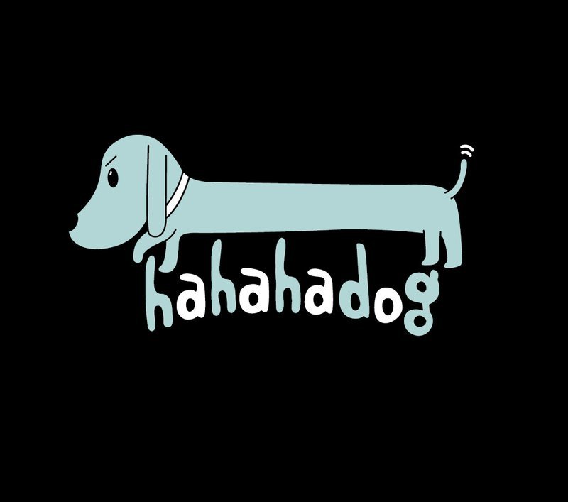 | hahahadog | - 女装 T 恤 - 棉．麻 黑色