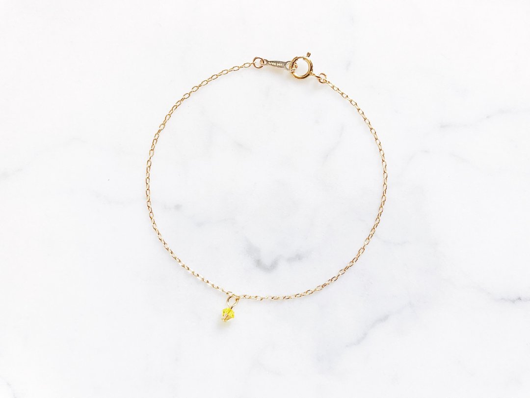 。材质升级改版。::Birthday crystal::生日水晶 14kgf手链 - 手链/手环 - 其他金属 