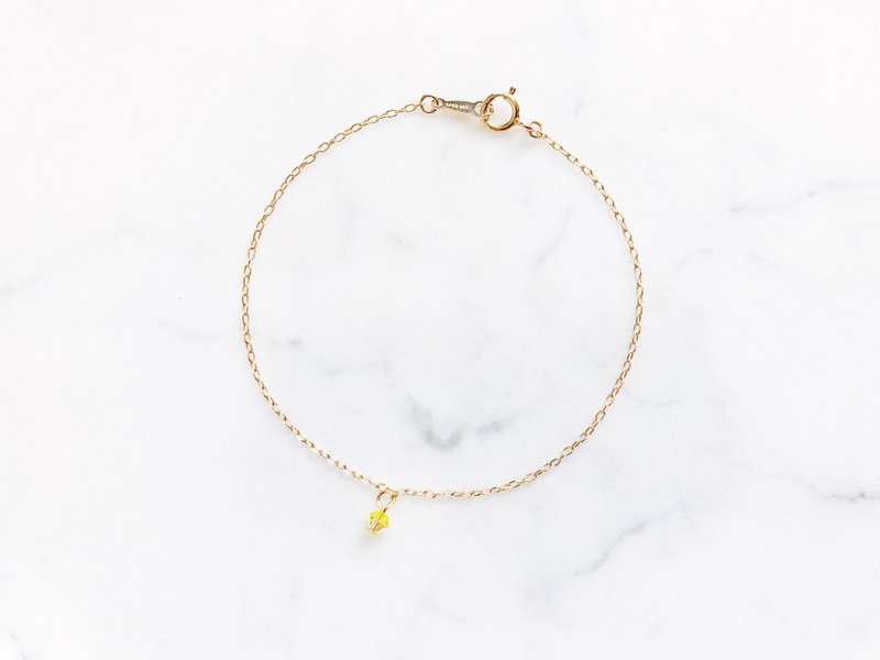 。材质升级改版。::Birthday crystal::生日水晶 14kgf手链 - 手链/手环 - 其他金属 