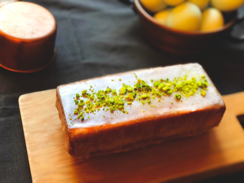 柠檬开心果周末蛋糕 Lemon Pistachio Cake - 咸派/甜派 - 新鲜食材 黄色
